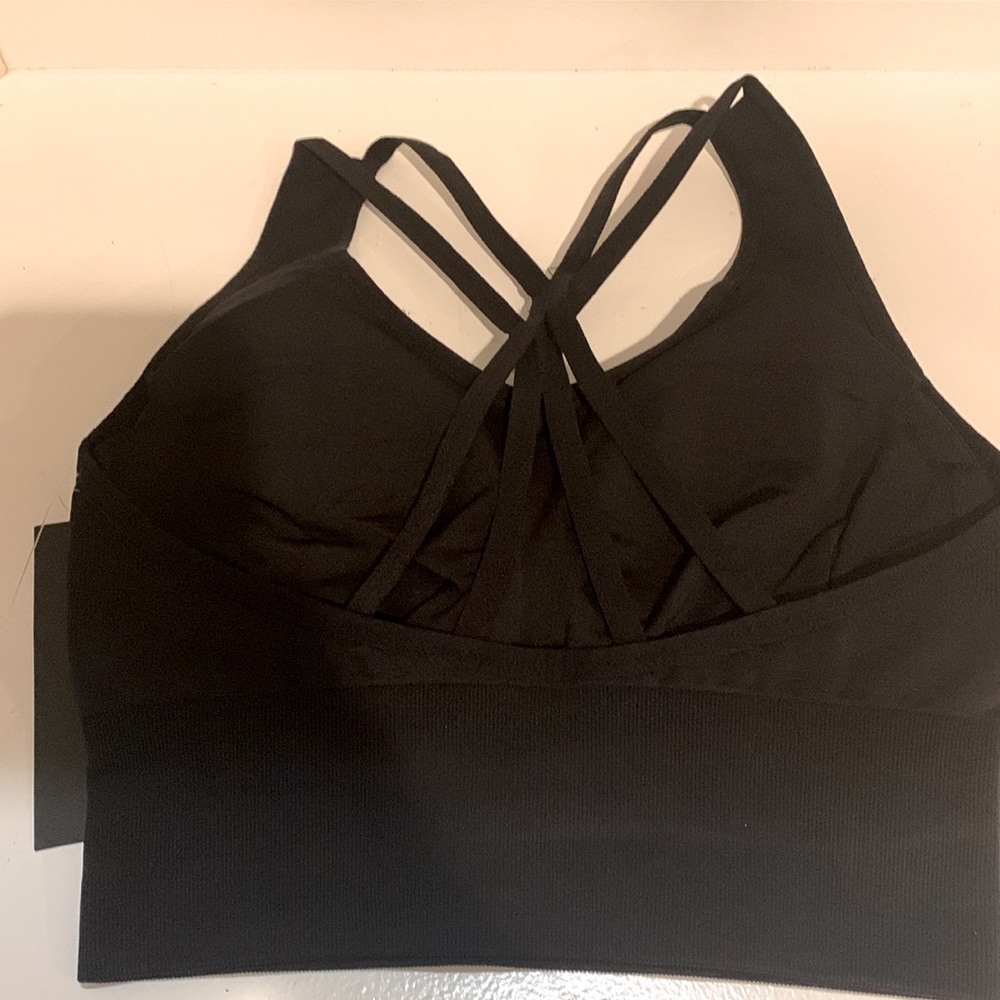 New with Tags! Black Sports Bra by Bally’s Total Fitness - Picture 3 of 9